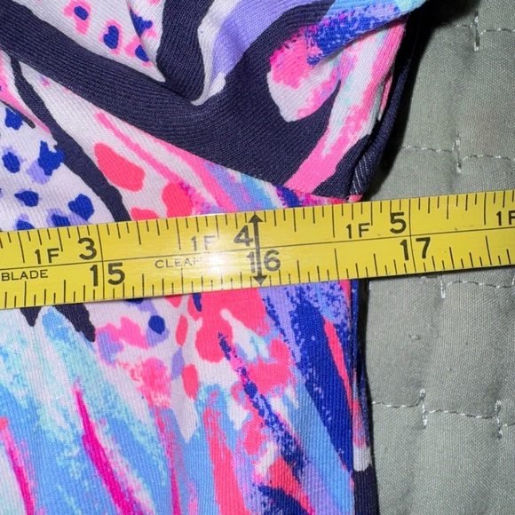 Lilly Pulitzer Lana Romper Bright Navy Palms Up Size S. NWT - Picture 3 of 14